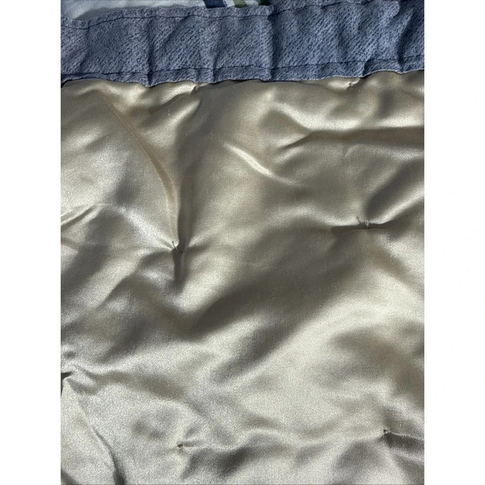 Vintage Handmade Teddy Bear‎ Baby Quilt 5'x3' Satin Backing W/ Imperfections